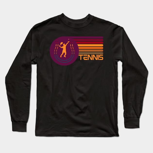Tennis Long Sleeve T-Shirt by Myartstor 